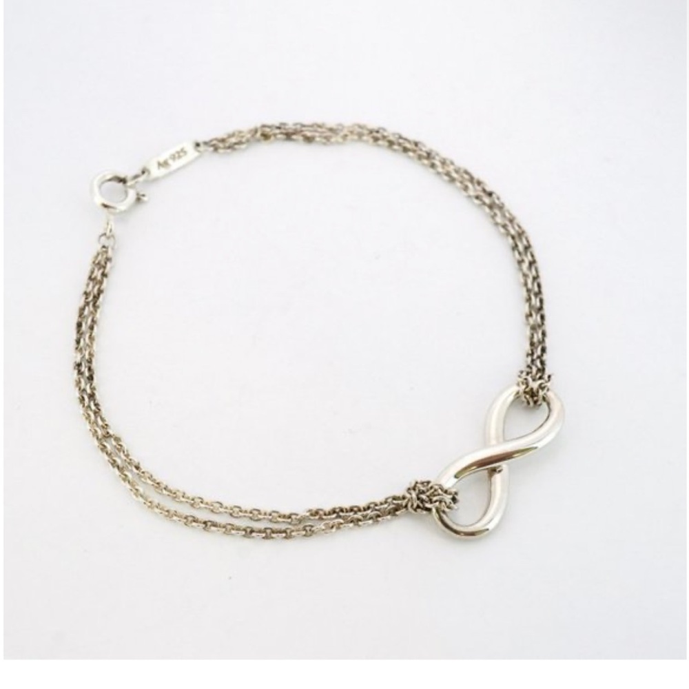 Tiffany and Co. Silver Infinity Bracelet - Picture 1 of 4